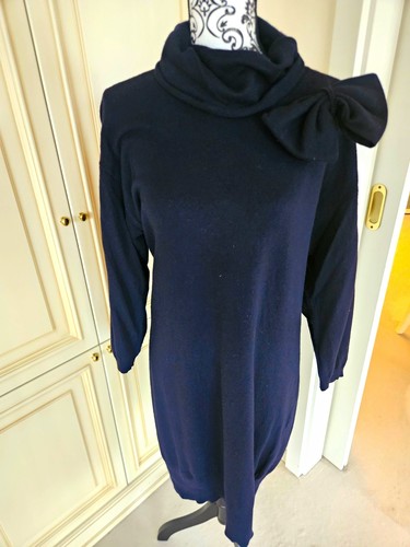 Love moschino strickkleid - love, blau