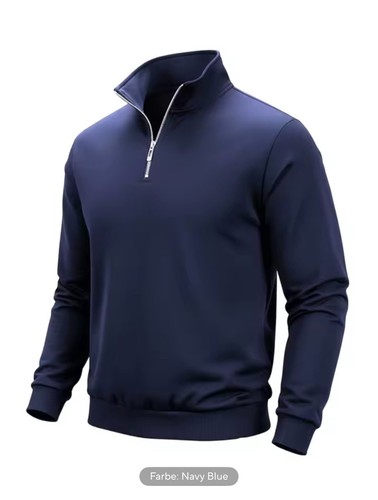 Herren sweatshirt half zip - sweatshirt,