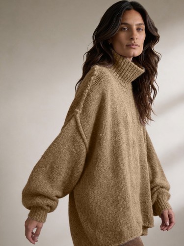Damen oversize strickpullover - damen,