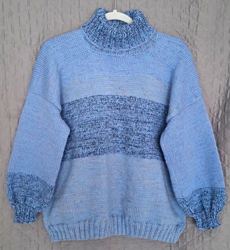 Damen strickpullover blau - damen,