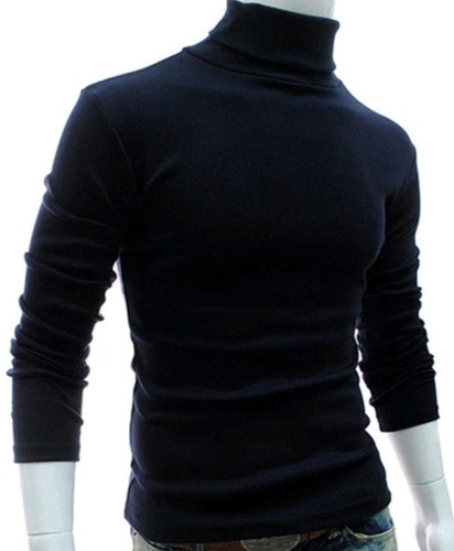 Herren rollkragenpullover blau - herren,